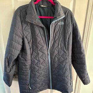 The North Face Women's Dark Gray Quilted Ski Jacket